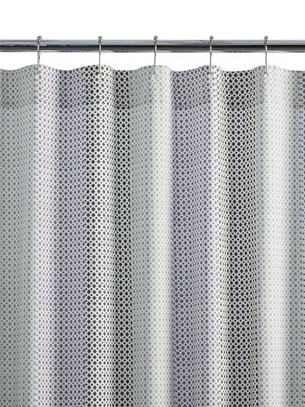 Crate&Barrel Purple, Grey and White Shower Curtain